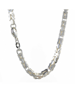 4,3 mm 925 Sterlingsilber  massive Silberkette Königskette rund 19/21/45/50/55/60 cm - elegante Silberkette Damen und Herren Juwelier Qualität - Made in Germany
