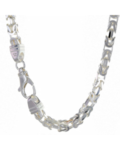 4,7 mm 925 Sterlingsilber  massive Silberkette Königskette rund 21/23/45/50/55/60/70 cm - elegante Silberkette Damen und Herren Juwelier Qualität - Made in Germany
