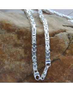 5,0 mm 925 Sterlingsilber Königskette massiv Silber hochwertige Armkette - Länge nach Wahl