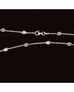 Silberkette  Ankerkette diamantiert 1,8 mm 19 cm massiv Silber Halskette hochwertige Halskette