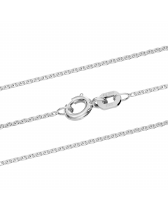 Silberkette Ankerkette rund Halskette Breite 1,1 mm massiv 925 Silber