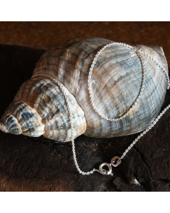 1,1 mm 925 Sterlingsilber massive Silberkette Ankerkette rund 36/38/40/42/45/50/55/60 cm - elegante Silberkette Damen und Herren Juwelier Qualität - Made in Germany