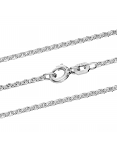 Silberkette Ankerkette rund Halskette Breite 2,0 mm massiv 925 Silber