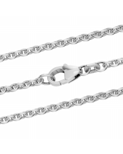 Silberkette Ankerkette rund Halskette Breite 2,8 mm massiv 925 Silber