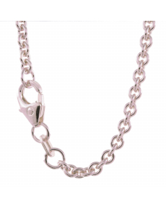 2,8 mm 925 Sterlingsilber massive Silberkette Ankerkette rund 42/45/50/55/60/70/80/90 cm - elegante Silberkette Damen und Herren Juwelier Qualität - Made in Germany