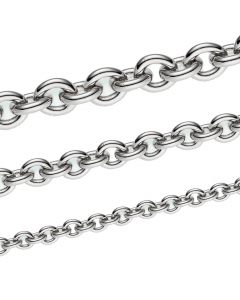 Silberkette Ankerkette Länge 50cm - Breite 7,1mm - 925 Silber