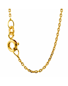 1,2 mm 333 - 8 Karat Gold Halskette Ankerkette diamantiert massiv Gold hochwertige Goldkette  - Länge nach Wahl
