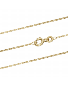Goldkette Ankerkette diamantiert Halskette 1,0mm echt 333-8 Karat Gold