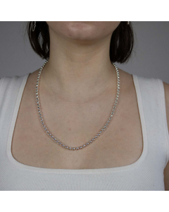 4,5 mm 925 Sterlingsilber massive Silberkette Erbskette  50/55/60 cm - elegante Silberkette Damen und Herren Juwelier Qualität - Made in Germany