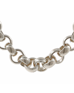 8,5 mm 925 Sterlingsilber massive Silberkette Erbskette  50/55/60 cm - elegante Silberkette Damen und Herren Juwelier Qualität - Made in Germany