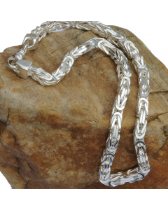 8,3 mm Silber Halskette Königskette massiv 925 Sterlingsilber hochwertige Silberkette - Länge nach Wahl