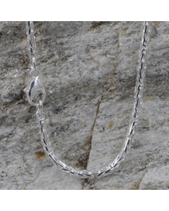 2,3 mm 925 Sterlingsilber  massive Silberkette Königskette rund 19/21/45/50/55/60/65/70 cm - elegante Silberkette Damen und Herren Juwelier Qualität - Made in Germany