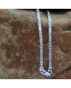 2,4 mm 925 Sterlingsilber Königskette massiv Silber hochwertige Halskette - Länge frei wählbar