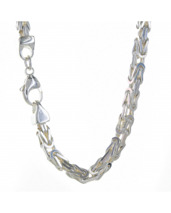 5,0 mm 925 Sterlingsilber  massive Silberkette Königskette rund 21/23/45/50/55/60/70/80 cm - elegante Silberkette Damen und Herren Juwelier Qualität - Made in Germany