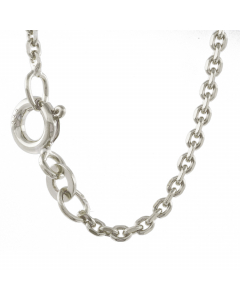 1,7 mm 925 Sterlingsilber Ankerkette diamantiert massiv Silber hochwertige Halskette - Länge nach Wahl
