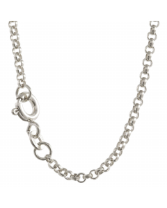 2,0 mm Silber Halskette Erbskette massiv 925 Sterlingsilber hochwertige Silberkette - Länge nach Wahl