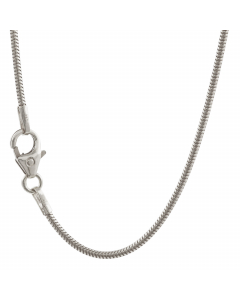 1,2 mm 925 Sterlingsilber massive Silberkette Schlangenkette  42/45/50 cm - elegante Silberkette Damen Juwelier Qualität - Made in Germany