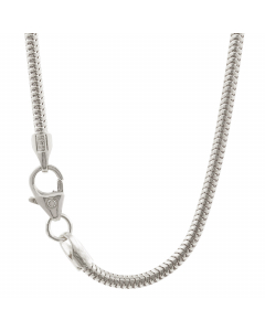 1,9 mm 925 Sterlingsilber massive Silberkette Schlangenkette  40/42/45/50/55/60/70/80 cm - elegante Silberkette Damen Juwelier Qualität - Made in Germany