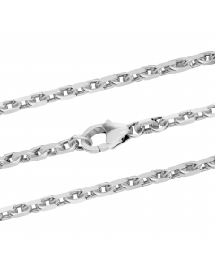 Silberkette Ankerkette diamantiert Halskette 2,5 mm massiv 925 Silber
