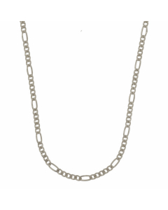 1,5 mm 925 Sterlingsilber massive Silberkette Figarokette diamantiert 38/40/42/45/50 cm - elegante Silberkette Damen und Herren Juwelier Qualität - Made in Germany