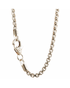 2,7 mm 925 Sterlingsilber massive Silberkette Venezianerkette  42/45/50/55/60/70/80/90 cm - elegante Silberkette Damen und Herren Juwelier Qualität - Made in Germany