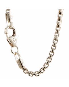 3,7 mm 925 Sterlingsilber massive Silberkette Venezianerkette  45/50/55/60 cm - elegante Silberkette Damen und Herren Juwelier Qualität - Made in Germany