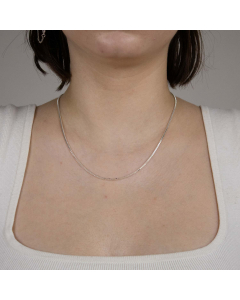 1,4 mm 925 Sterlingsilber massive Silberkette Venezianerkette  40/42/45/50/55/60 cm - elegante Silberkette Damen und Herren Juwelier Qualität - Made in Germany