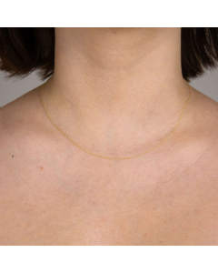 0,8 mm 38 cm 333 - 8 Karat Gold Halskette Ankerkette rund massiv Gold hochwertige Goldkette  0,7 g