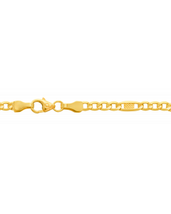 3,5 mm 50 cm 333 - 8 Karat Gold Halskette Panzerkette massiv Gold hochwertige Goldkette  4,1 g