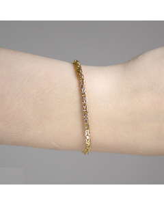 2,8 mm 18,7 cm 333 - 8 Karat Gold Armkette Königskette massiv Gold hochwertige Goldkette 9,2 g