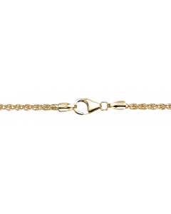 2,5 mm 18,5 cm 333 - 8 Karat Gold Armkette Zopfkette massiv Gold hochwertige Goldkette 4 g
