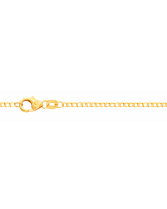 1,6 mm 45 cm 333 - 8 Karat Gold Halskette Panzerkette weit massiv Gold hochwertige Goldkette  1,4 g