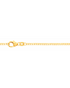 Goldkette Panzerkette Länge 19cm - Breite 1,6mm - 333-8 Karat Gold