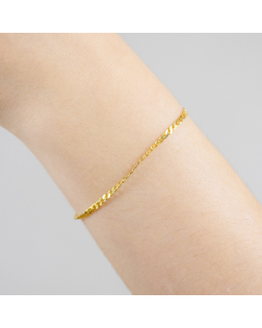 2,0 mm 19 cm 333 - 8 Karat Gold Armkette Panzerkette massiv Gold hochwertige Goldkette 1,2 g