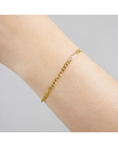 2,6 mm 19 cm 333 - 8 Karat Gold Armkette Panzerkette massiv Gold hochwertige Goldkette 1,5 g