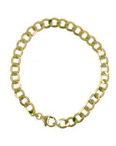 5,0 mm 333 - 8 Karat Gold Armkette Panzerkette massiv Gold hochwertige Goldkette - Länge nach Wahl 21 cm Armkette