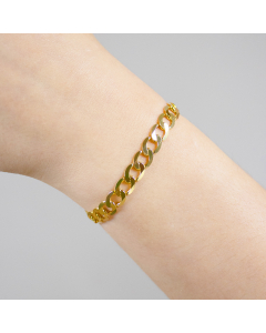 448.95 Goldkette Panzerkette Länge 21cm - Breite 6,7mm - 333-8 Karat Gold 50 cm 907.P003.37155.23.21.0.BIL-EAG2 Armschmuck