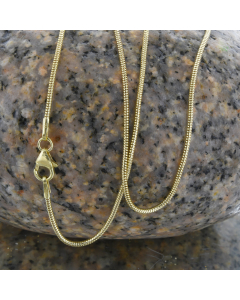 1,2 mm 333 - 8 Karat Gold  massive Goldkette Schlangenkette rund 38/40/42/45/50/55/60 cm - elegante Goldkette Damen - Juwelier Qualität - Made in Germany