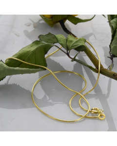0,9 mm 333 - 8 Karat Gold  massive Goldkette Schlangenkette rund 38/40/42/45/50/55/60 cm - elegante Goldkette Damen - Juwelier Qualität - Made in Germany