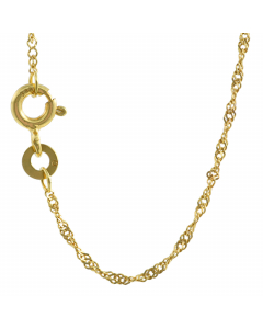 1,2 mm 38 cm 333 - 8 Karat Gold Halskette Singapurkette massiv Gold hochwertige Goldkette  1 g