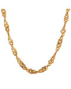 1,4 mm 50 cm 333 - 8 Karat Gold Halskette Singapurkette massiv Gold hochwertige Goldkette  1,7 g