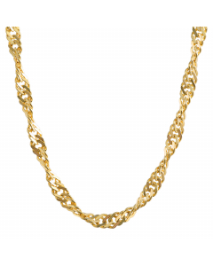 2,2 mm 50 cm 333 - 8 Karat Gold Halskette Singapurkette massiv Gold hochwertige Goldkette  3,4 g