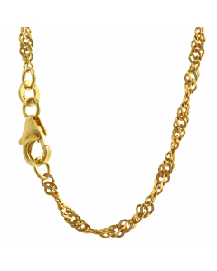 Goldkette Singapurkette Länge 42cm - Breite 2,4mm - 333-8 Karat Gold