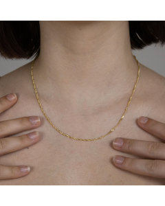 2,4 mm 333 - 8 Karat Gold  massive Goldkette Singapurkette 42/45/50/55/60 cm - elegante Goldkette Damen - Juwelier Qualität - Made in Germany