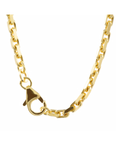 Ankerkette diamantiert Länge 42cm - Breite 2,5mm - 333-8 Karat Gold