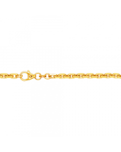 3,0 mm 18,7 cm 333 - 8 Karat Gold Armkette Ankerkette diamantiert massiv Gold hochwertige Goldkette 7,1 g