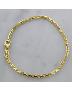 3,8 mm 21 cm 333 - 8 Karat Gold Armkette Ankerkette diamantiert massiv Gold hochwertige Goldkette 13,5 g