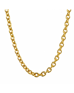 1,3 mm 38 cm 585 - 14 Karat Gold Halskette Ankerkette rund massiv Gold hochwertige Goldkette  2,2 g