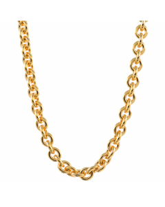 4,0 mm 585 - 14 Karat Gold Halskette Ankerkette rund massiv Gold hochwertige Goldkette  - Länge nach Wahl