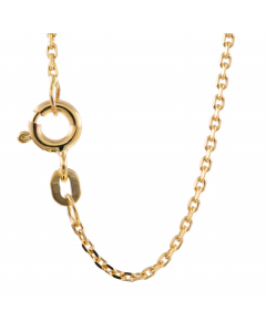 1,3 mm 45 cm 585 - 14 Karat Gold Halskette Ankerkette diamantiert massiv Gold hochwertige Goldkette  2,5 g